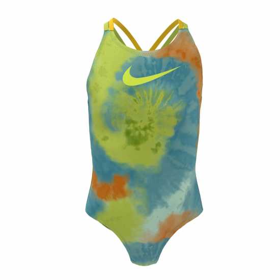 Nike Tie Dye Spiderback One Piece Swimsuit Girls  Детски бански и бикини