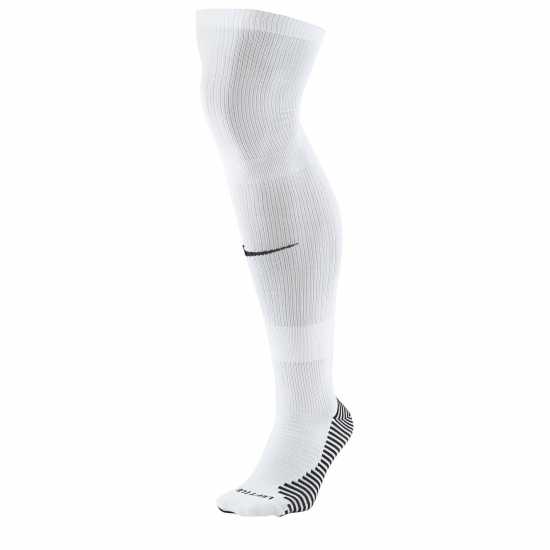 Nike Matchfit Soccer Knee-High Socks Football Sock Mens Бяло/Черно 