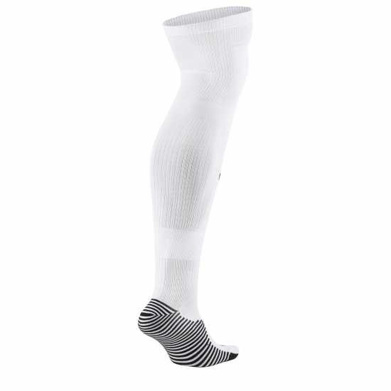 Nike Matchfit Soccer Knee-High Socks Football Sock Mens Бяло/Черно 