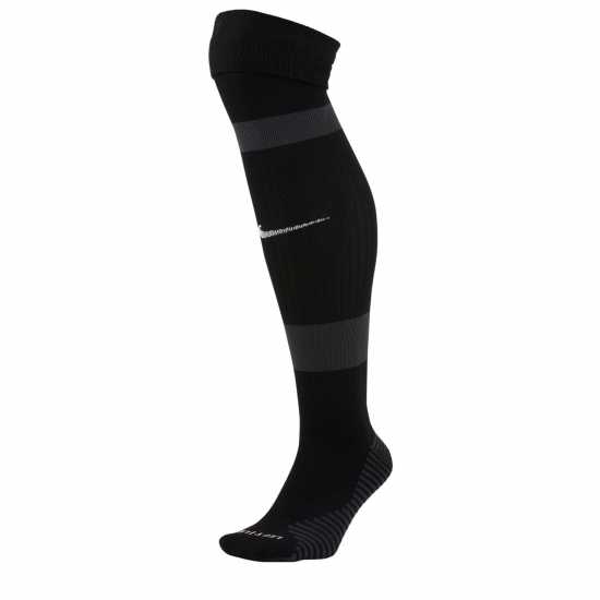 Nike Matchfit Soccer Knee-High Socks Football Sock Mens Черно/Бяло 