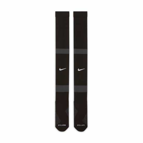 Nike Matchfit Soccer Knee-High Socks Football Sock Mens Черно/Бяло 