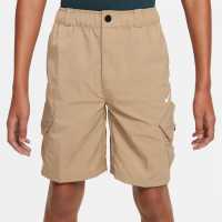 Nike Outdoor Play Big Kids' Woven Cargo Shorts Хаки Детски къси панталони