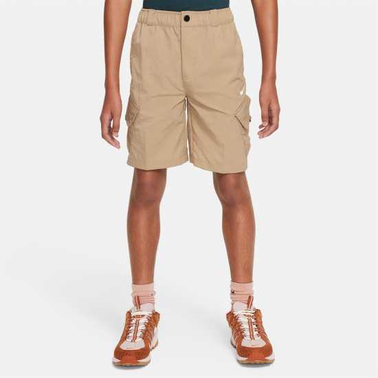 Nike Outdoor Play Big Kids' Woven Cargo Shorts Хаки Детски къси панталони