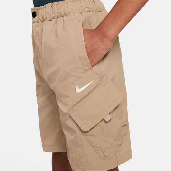 Nike Outdoor Play Big Kids' Woven Cargo Shorts Хаки Детски къси панталони