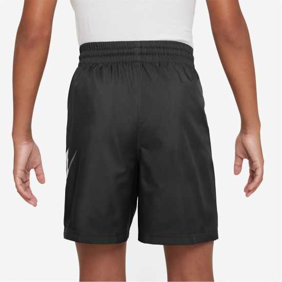 Nike Big Kids' Woven Shorts Черно/Бяло Детски къси панталони