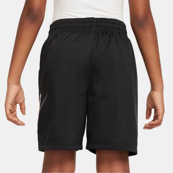 Nike Big Kids' Woven Shorts Черно/Бяло Детски къси панталони