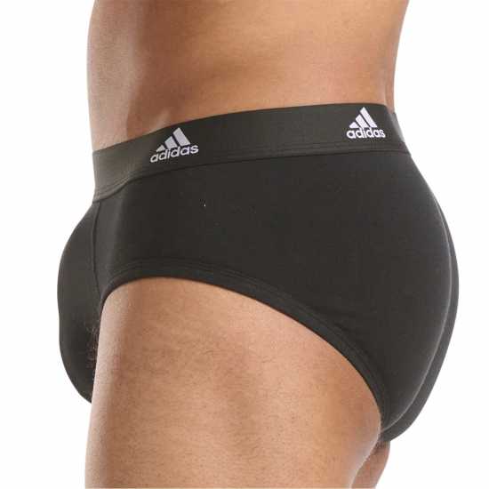 Adidas 3-Pack Active Flex Cotton Brief Черно Мъжко облекло за едри хора