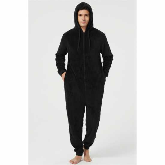 Howick Hooded Fleece Onesie Черно 