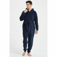 Howick Hooded Fleece Onesie Морска синьо 