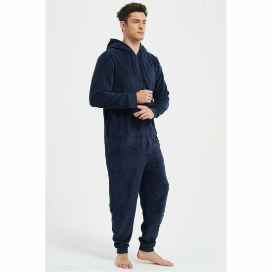 Howick Hooded Fleece Onesie Морска синьо 