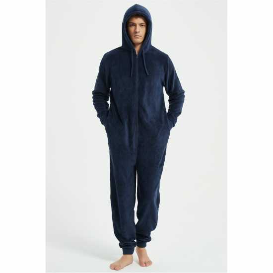 Howick Hooded Fleece Onesie Морска синьо 