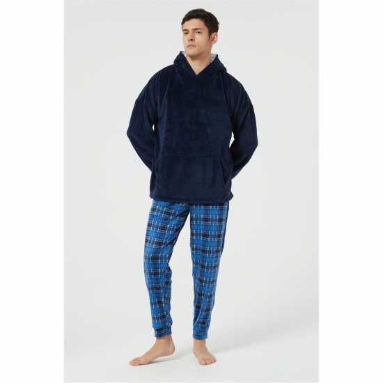 Howick Borg Hooded Fleece Lounge Set Морска синьо 