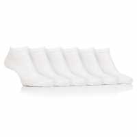 Farah 6 Pack Traner Socks Mens Бяло Атлетика