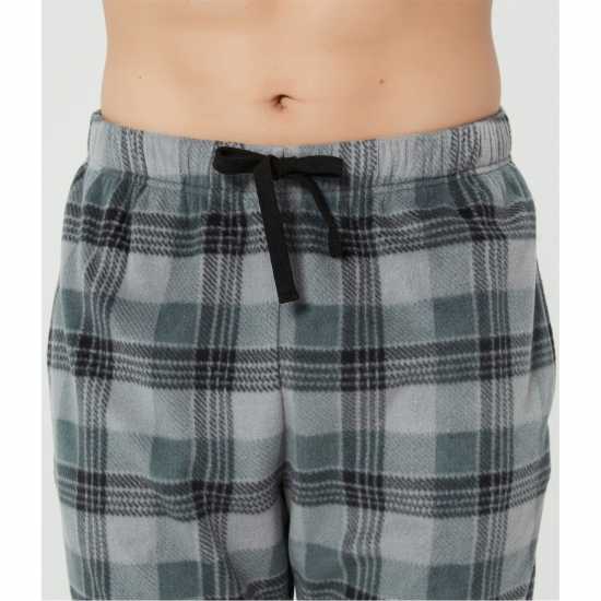 Howick 2 Pack Check Fleece Pyjama Bottoms  