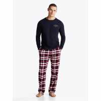 Tommy Hilfiger Flannel Pyjama Trousers Червено каре 0G2 