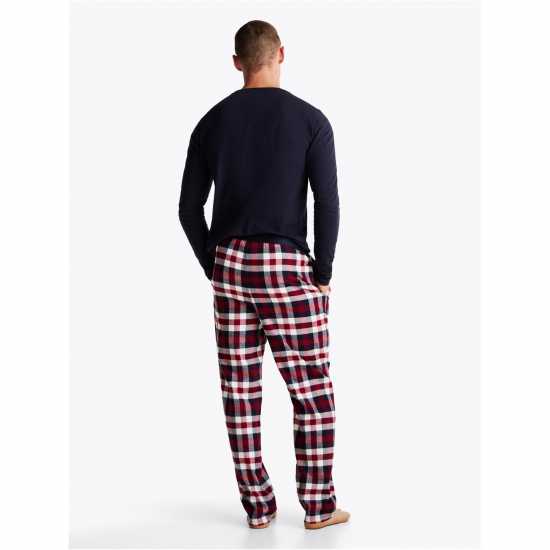 Tommy Hilfiger Flannel Pyjama Trousers Червено каре 0G2 