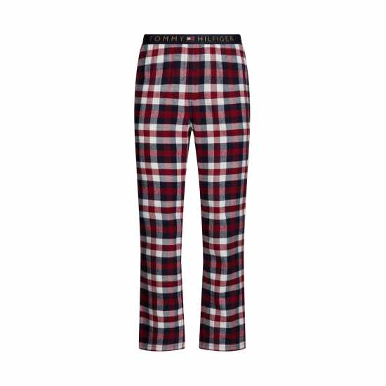 Tommy Hilfiger Flannel Pyjama Trousers Червено каре 0G2 