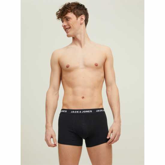 Jack And Jones Solid Mens 10-Pack Boxer Trunks Черно Мъжко бельо