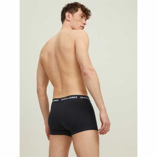 Jack And Jones Solid Mens 10-Pack Boxer Trunks Черно Мъжко бельо