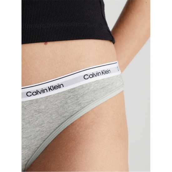 Calvin Klein Logo Brief Сива Хизър Дамски бански