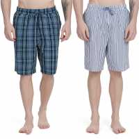 Howick 2 Pack Woven Pyjama Shorts  