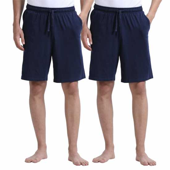 Howick 2 Pack Pyjama Shorts Морска синьо 