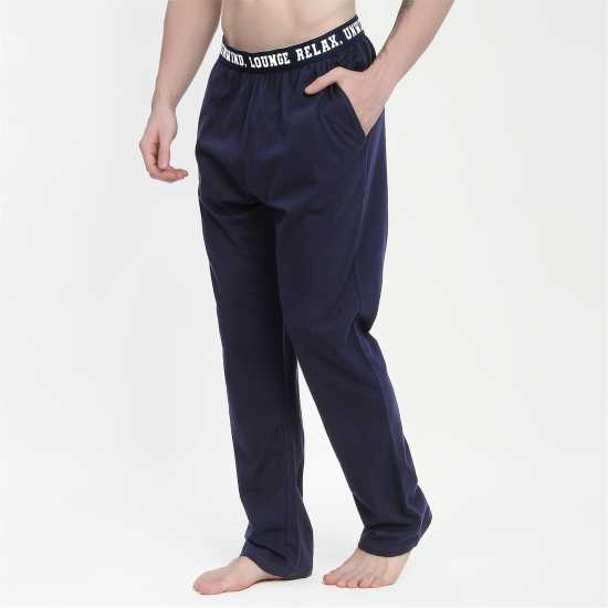 Howick 2 Pack Slogan Pyjama Bottoms  