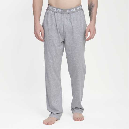 Howick 2 Pack Slogan Pyjama Bottoms  