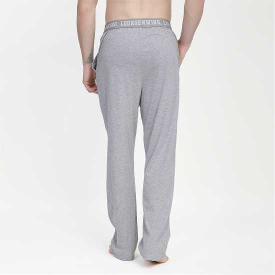 Howick 2 Pack Slogan Pyjama Bottoms  