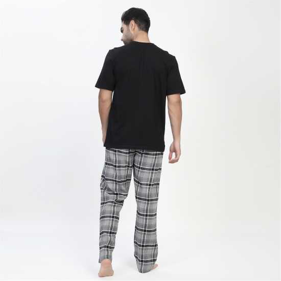 Howick Flannel Pyjama Set Черно/Сиво 