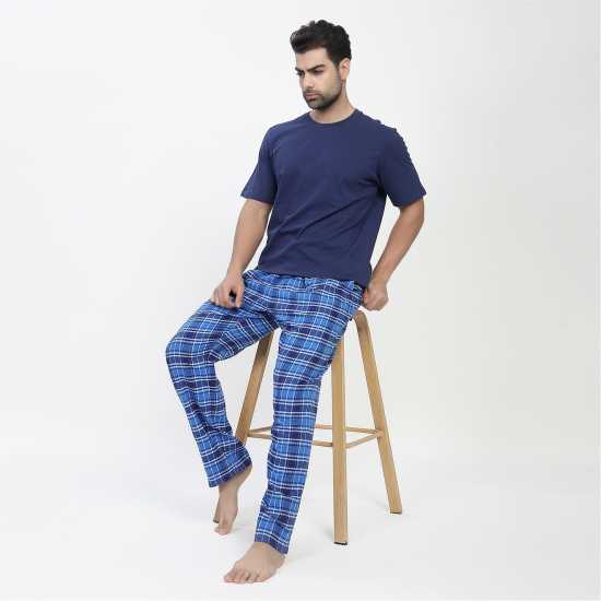 Howick Flannel Pyjama Set Морско синьо/синьо Мъжки пижами