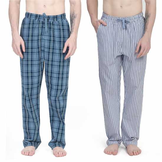 Howick 2 Pack Woven Pyjama Bottoms  