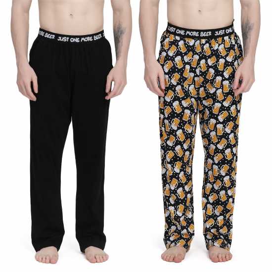 Howick 2 Pack Beer Pyjama Bottoms  