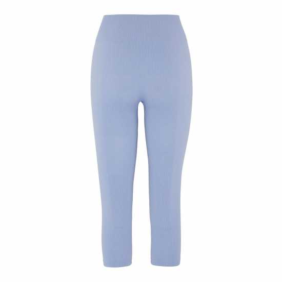 Hiit Seamless Ribbed Legging Лилаво Дамски долни дрехи