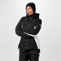 Jack Wills Ls Hooded Puffer Ld51 Черно Ски якета