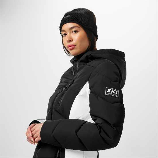 Jack Wills Ls Hooded Puffer Ld51 Черно Ски якета