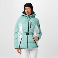 Jack Wills Ls Hooded Puffer Ld51 Аква Ски якета