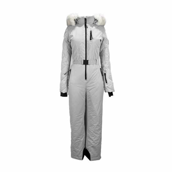 Jack Wills Hooded Ski Suit Ld51 Светло сиво Ски екипи