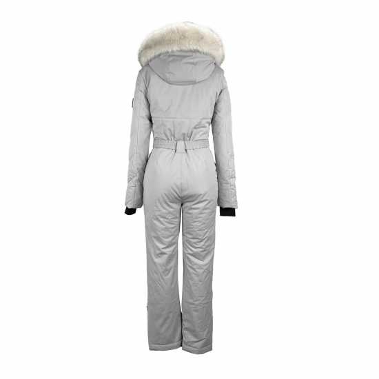 Jack Wills Hooded Ski Suit Ld51 Светло сиво Ски екипи