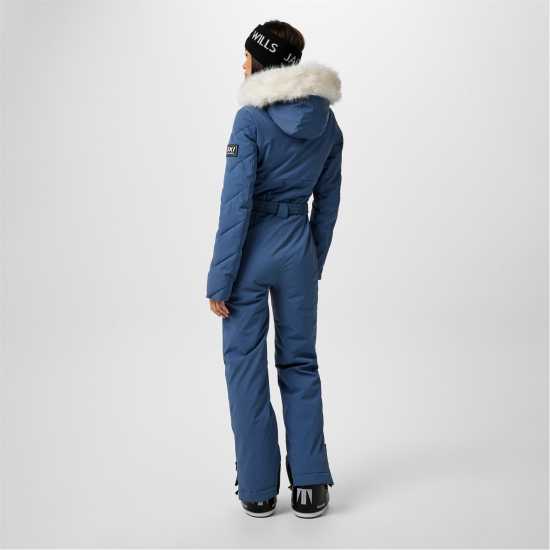 Jack Wills Hooded Ski Suit Ld51 Винтажно индиго Ски екипи