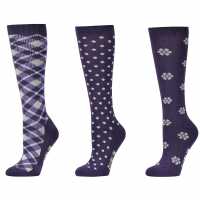 3 Чифта Чорапи Dublin 3 Pack Socks Plum Perfect Чорапи за езда