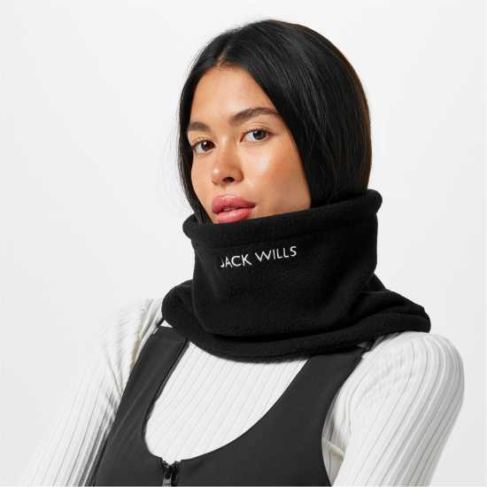 Jack Wills Ski Neck Warmer 51 Черно Дамски шапки и ръкавици