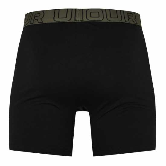 Under Armour Cotton 6In 3Pk Sn00 Черно/Черно/Зелено 