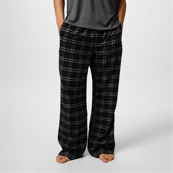 Jack Wills Flannel Check Trousers Черен проверка 