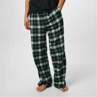 Jack Wills Flannel Check Trousers Вечнозелена каре 