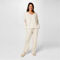 Biba Ribbed Pj Set Камък 