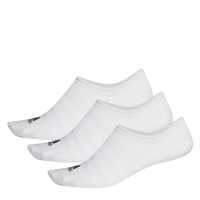 Adidas Light No Show Socks 3 Pack Trainer Sock Unisex Kids Бяло Детски чорапи