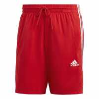 Adidas Мъжки Шорти 3-Stripes Shorts Mens Червено/Бяло 