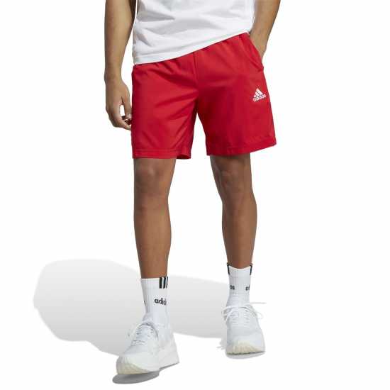 Adidas Мъжки Шорти 3-Stripes Shorts Mens Червено/Бяло 