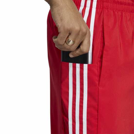 Adidas Мъжки Шорти 3-Stripes Shorts Mens Червено/Бяло 